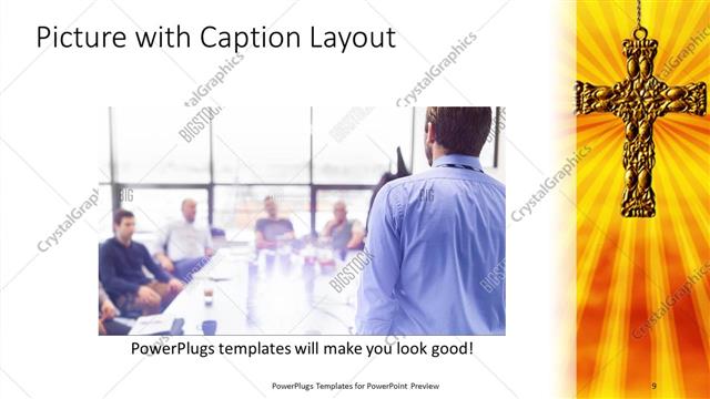 Picture with Caption presentation slide layout