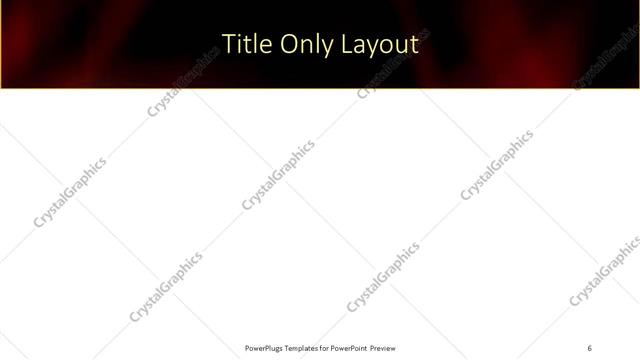 Title Only presentation slide layout