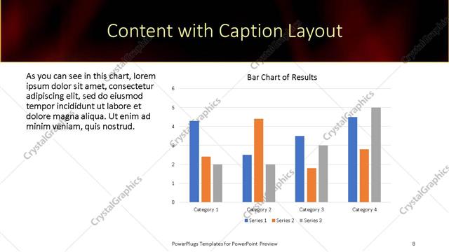 Content with Caption presentation slide layout