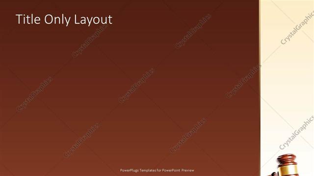 Title Only presentation slide layout