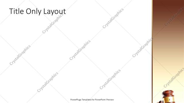 Title Only presentation slide layout