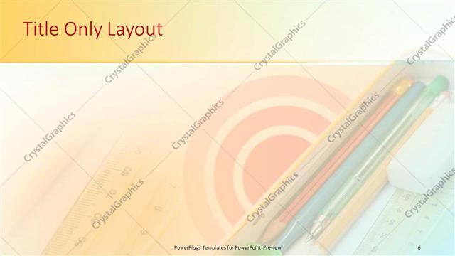 Title Only presentation slide layout