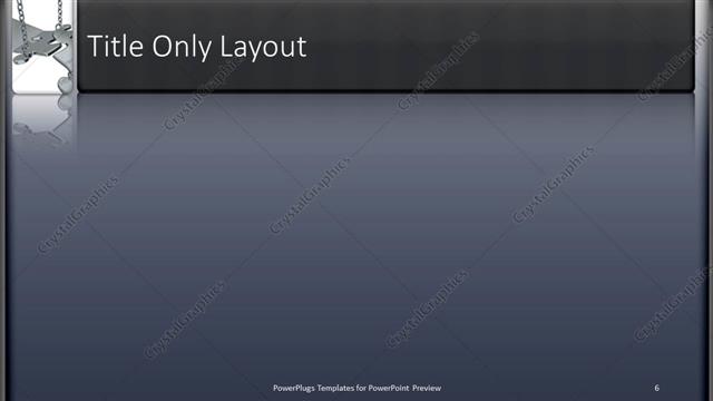 Title Only presentation slide layout