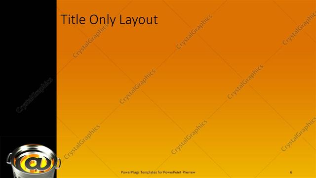 Title Only presentation slide layout