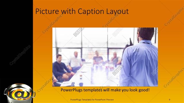 Picture with Caption presentation slide layout