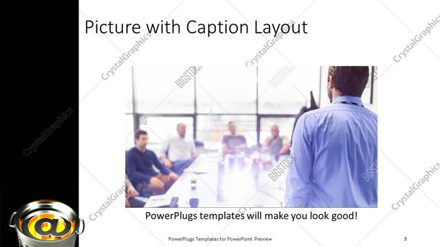 Picture with Caption presentation slide layout