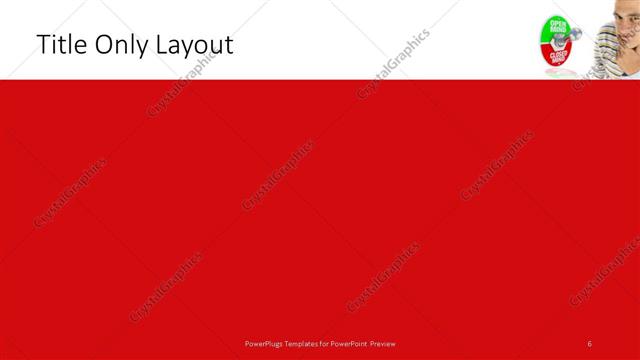 Title Only presentation slide layout