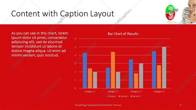 Content with Caption presentation slide layout