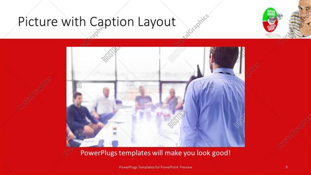Picture with Caption presentation slide layout