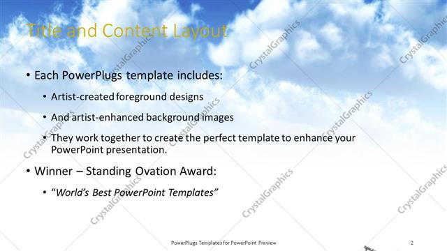Title and Content presentation slide layout