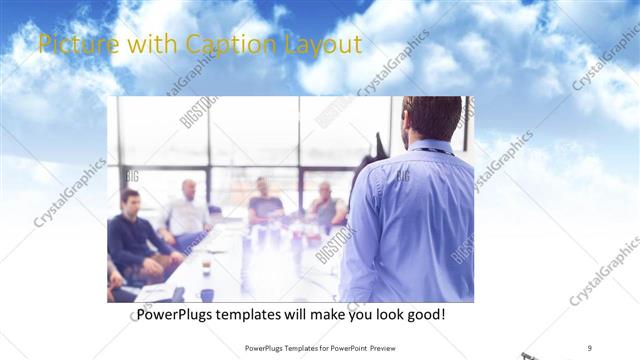 Picture with Caption presentation slide layout