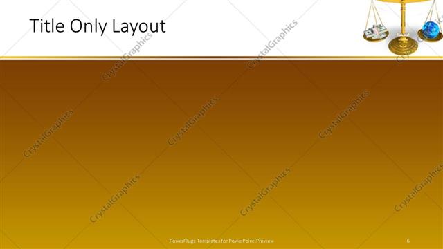 Title Only presentation slide layout