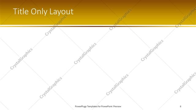 Title Only presentation slide layout