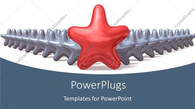  Presentation with balloon - Metallic balloon stars american stars countries red white blue metaphor