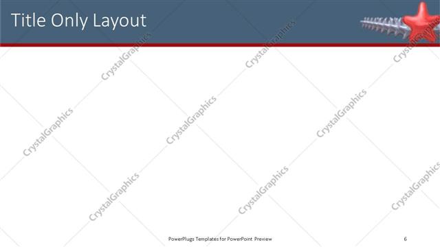 Title Only presentation slide layout