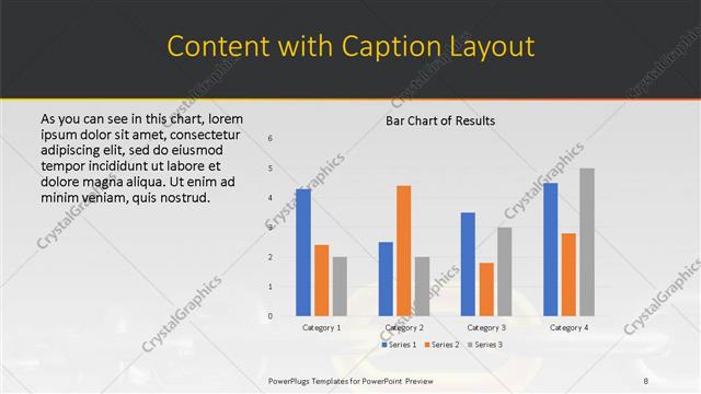 Content with Caption presentation slide layout