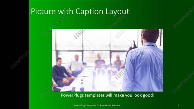 Picture with Caption presentation slide layout