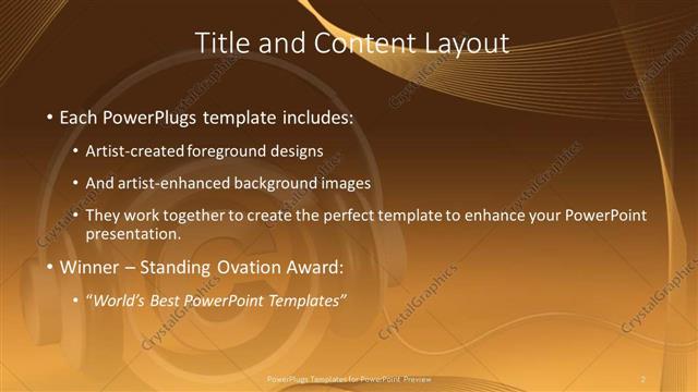 Title and Content presentation slide layout