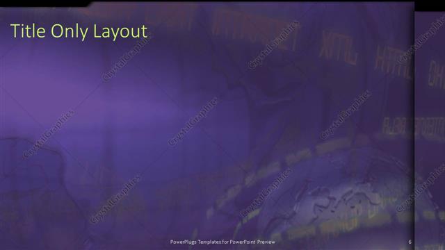 Title Only presentation slide layout