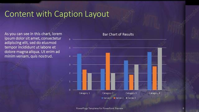 Content with Caption presentation slide layout