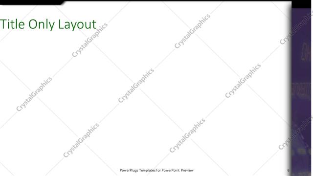 Title Only presentation slide layout