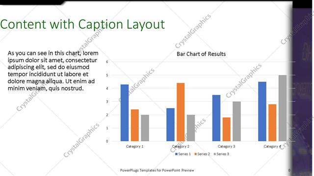 Content with Caption presentation slide layout