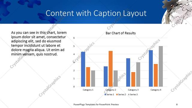 Content with Caption presentation slide layout