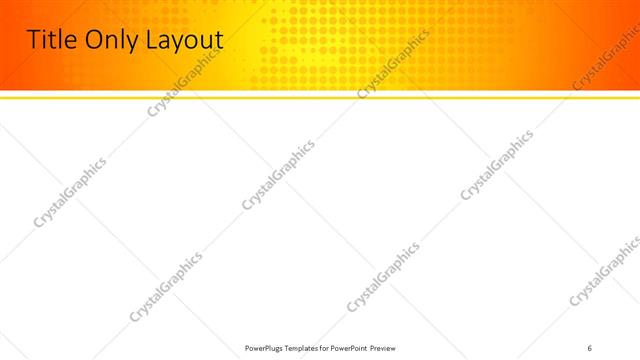 Title Only presentation slide layout