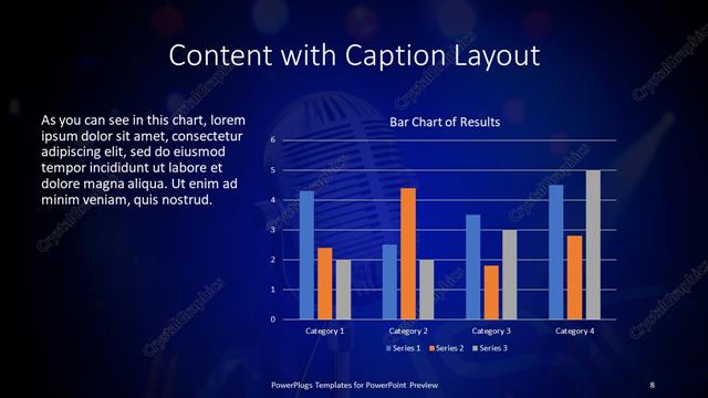 Content with Caption presentation slide layout