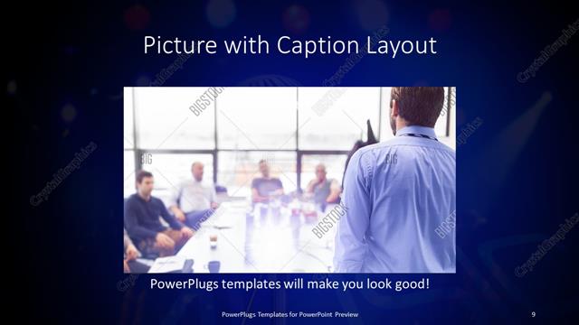 Picture with Caption presentation slide layout