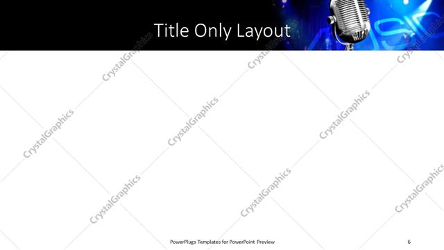 Title Only presentation slide layout