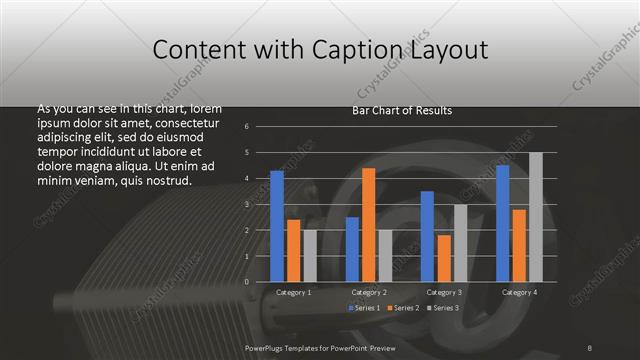 Content with Caption presentation slide layout