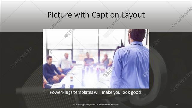 Picture with Caption presentation slide layout