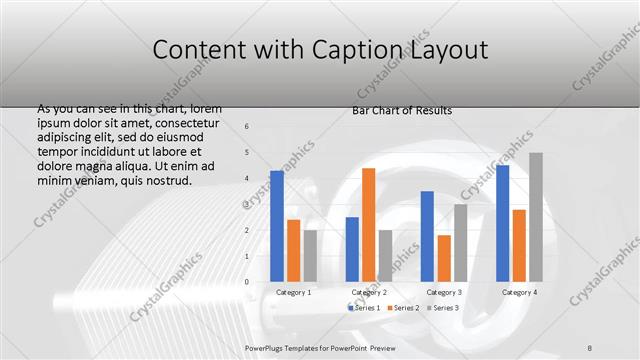 Content with Caption presentation slide layout
