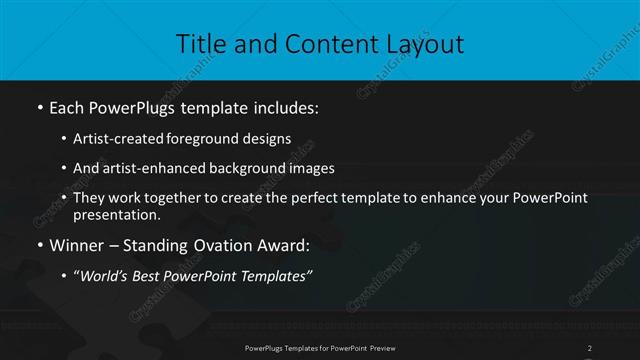 Title and Content presentation slide layout