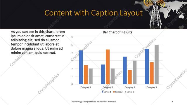 Content with Caption presentation slide layout