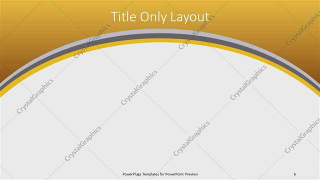 Title Only presentation slide layout