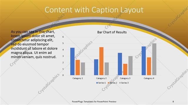 Content with Caption presentation slide layout