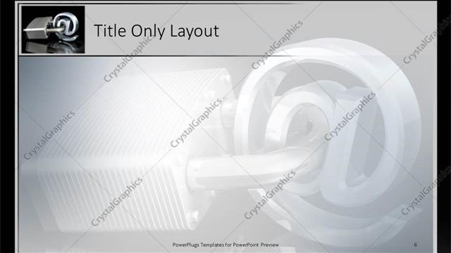 Title Only presentation slide layout