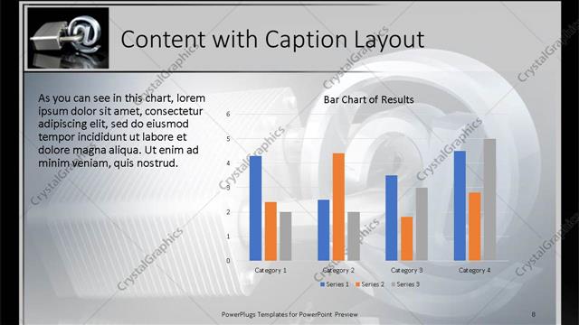 Content with Caption presentation slide layout