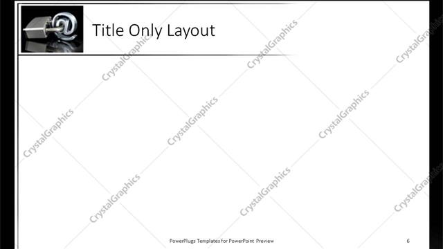 Title Only presentation slide layout