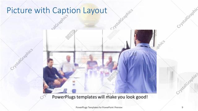 Picture with Caption presentation slide layout
