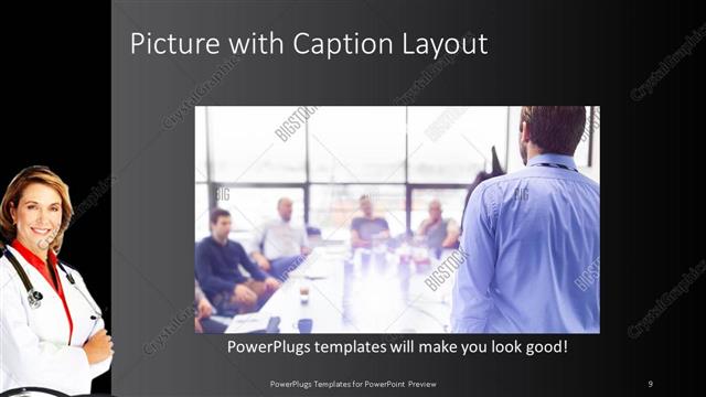 Picture with Caption presentation slide layout
