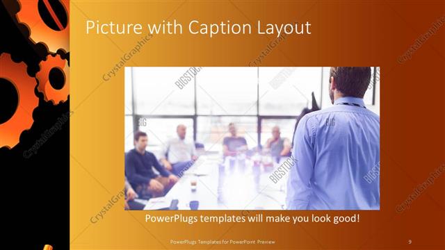 Picture with Caption presentation slide layout