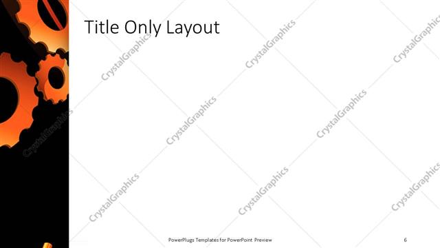 Title Only presentation slide layout