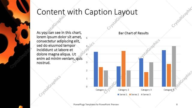 Content with Caption presentation slide layout