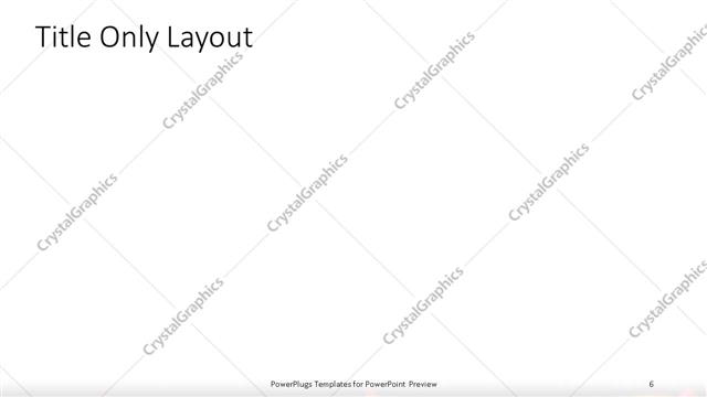 Title Only presentation slide layout