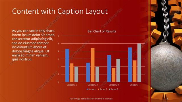 Content with Caption presentation slide layout