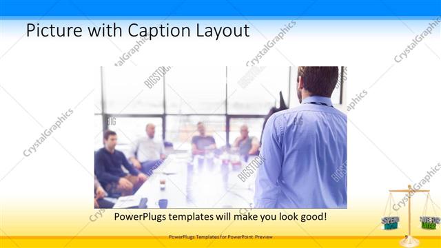 Picture with Caption presentation slide layout