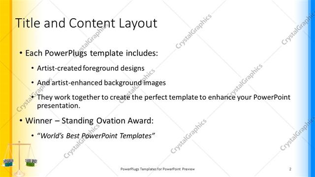 Title and Content presentation slide layout